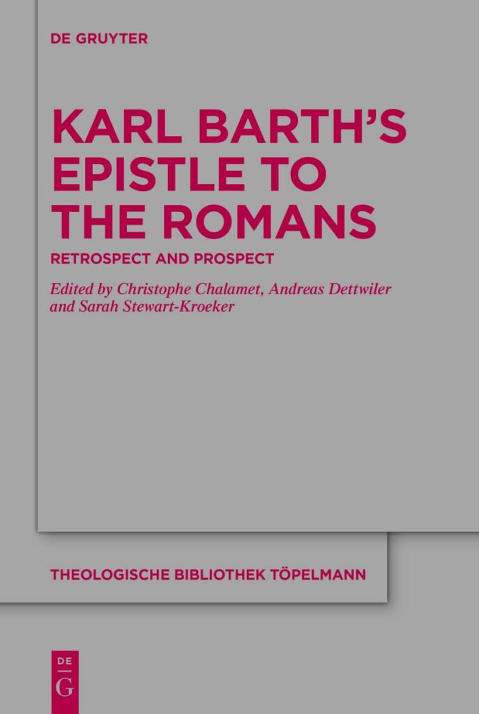 Karl Barth's Epistle to the Romans Cover